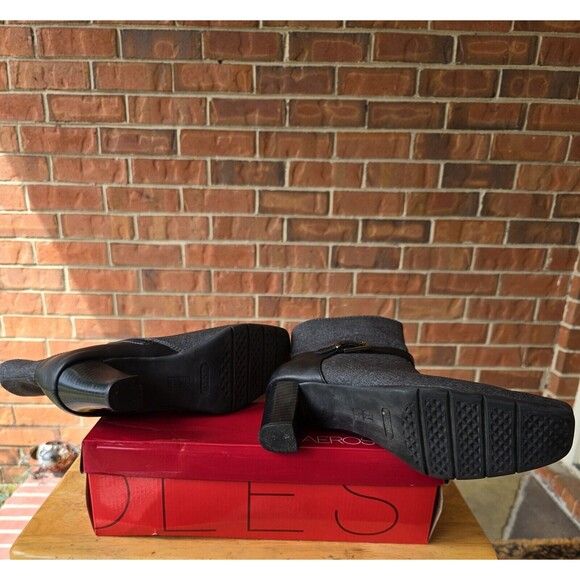 Aerosoles Women's Boots Buckle Ankle Grey Pre-owned 10 - Picture 3 of 7